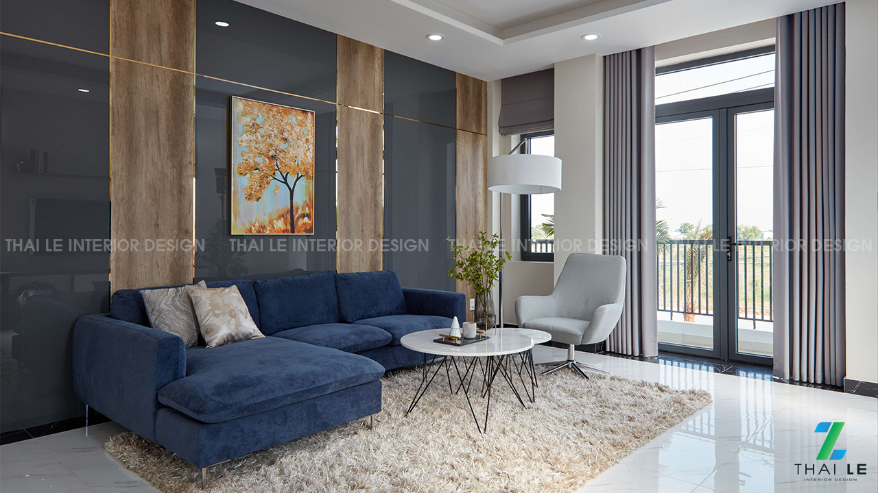 Thi công nội thất nhà phố The Sol City Long An - 300m2